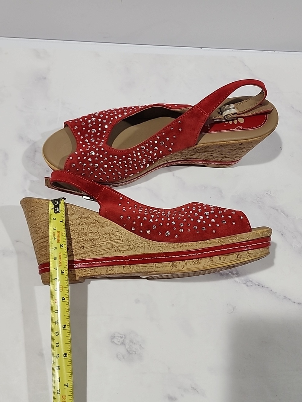 Spring Step Orella Red Open Toe Sandals - Picture 6 of 9